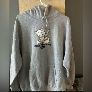 Heart breakers club cat hoodie